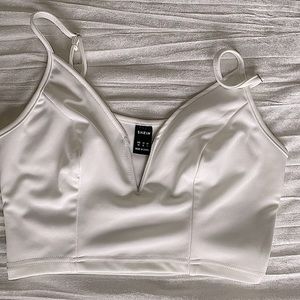 Deep V Crop Top